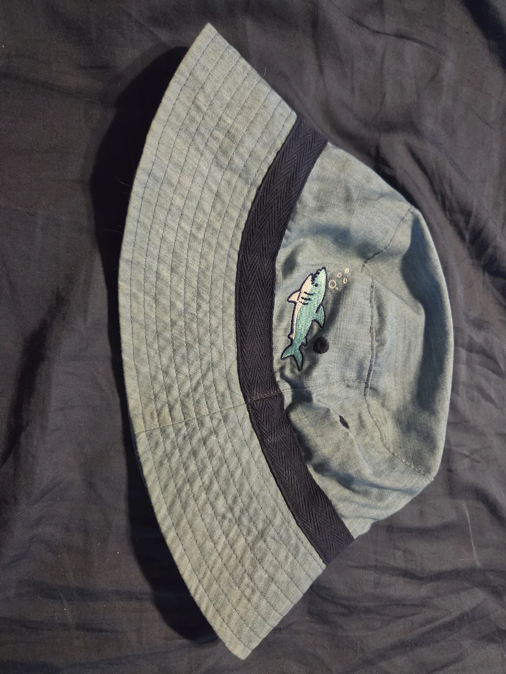 Kids Ocean Print Sun Bucket Hat - Green